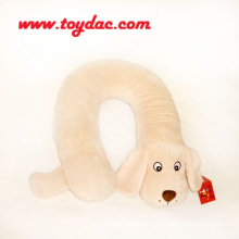 Almohada del cuello del perro de la felpa